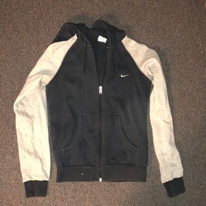 Nike Zip-Up Gray/Black Hoodie